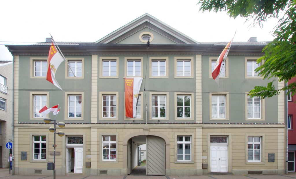 Frontansicht des Schützenmuseums in Neuss