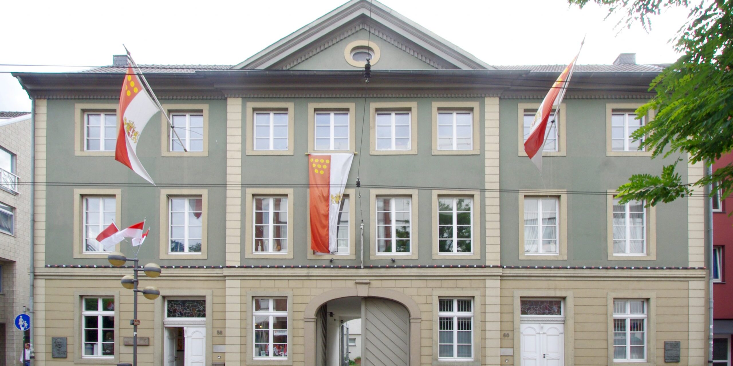 Schutzenmuseum-Neuss-Front Frontansicht des Schützenmuseums in Neuss